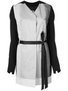 Rick Owens Wrap-style Belted Coat - Black