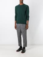 Ami Alexandre Mattiussi - Raglan Sleeve Crew Neck Sweater - Men - Cotton - S, Green, Cotton