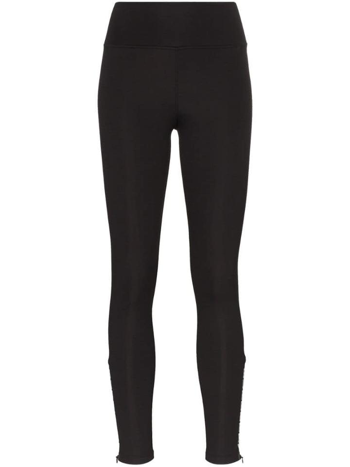 Burberry Logo Print Performance Leggings - Black