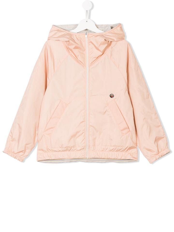 Bellerose Kids Teen Hooded Zip-up Jacket - Pink & Purple