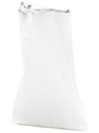 Twist Clutch - Women - Nappa Leather - One Size, White, Nappa Leather, Casa Nata