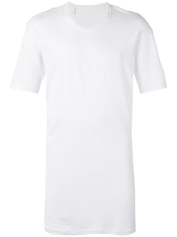 11 By Boris Bidjan Saberi - Shortsleeve Long T-shirt - Men - Cotton - S, White, Cotton