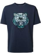 Kenzo Tiger-print T-shirt, Men's, Size: Xxl, Blue, Cotton