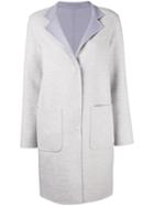 Patch Pockets Midi Coat - Women - Cashmere/wool - 46, Grey, Cashmere/wool, Manzoni 24