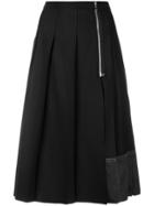 Marc Jacobs Pleated Midi Skirt - Black