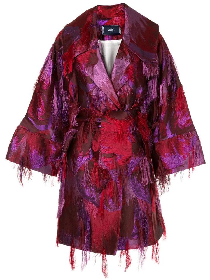Taller Marmo Awards Season Belted Coat - Red