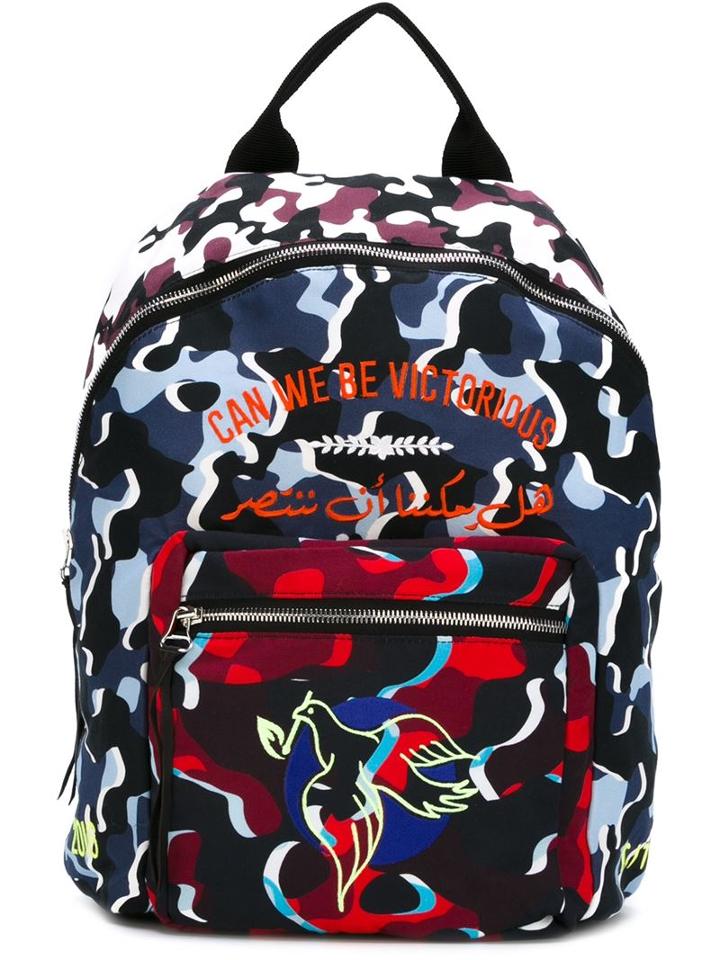 Nafsika Skourti Embossed And Printed Backpack