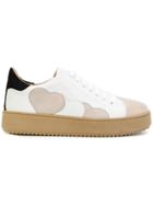 Twin-set Hearts Patch Platform Sneakers - White