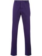 Etro - Classic Chinos - Men - Cotton/spandex/elastane - 52, Pink/purple, Cotton/spandex/elastane