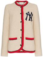 Gucci Ny Yankees Embroidered Sequin Embellished Wool Alpaca Blend