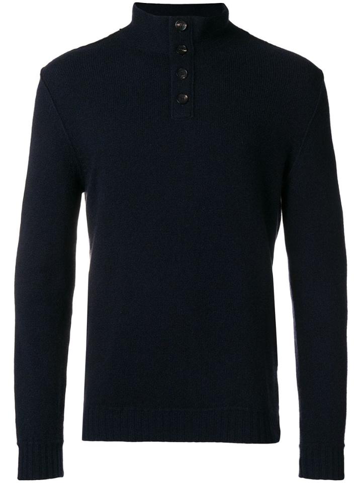 Ermenegildo Zegna High-neck Cashmere Jumper - Blue