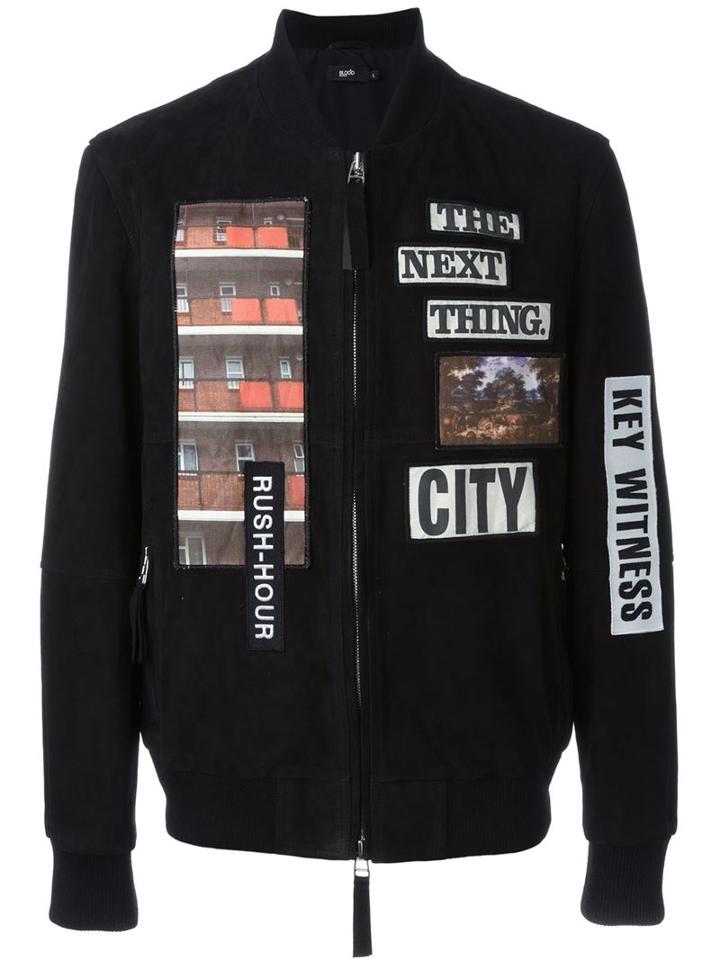 Blood Brother Patch Detail Bomber Jacket