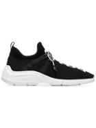 Prada Black Xy Stretch Fabric Logo Trainers