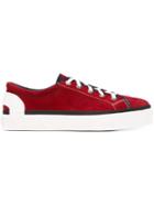 Lanvin Classic Low Sneakers, Men's, Size: 9, Red, Bos Taurus/suede/rubber