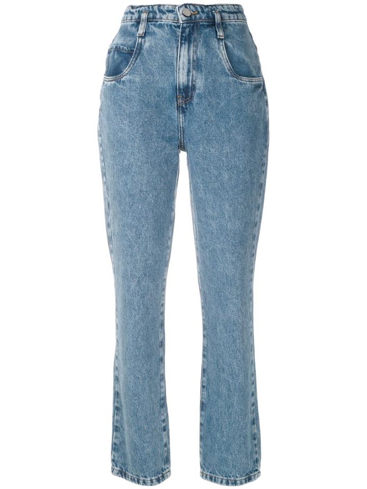Framed Calça Reta Jeans Doha Framed - Blue