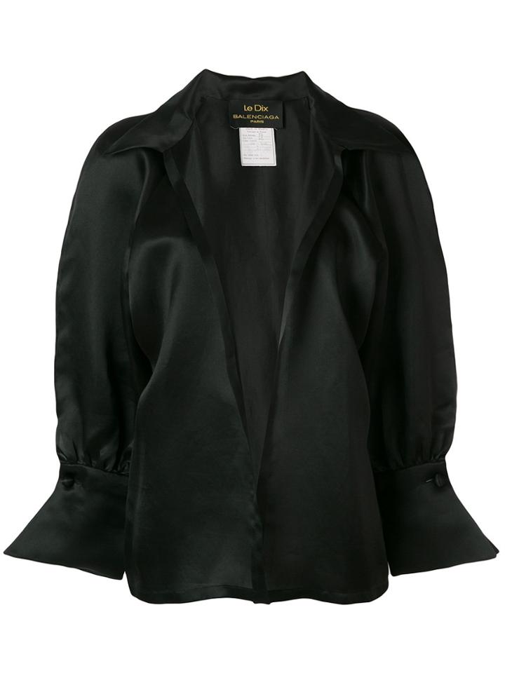 Balenciaga Vintage Loose Belted Shirt - Black