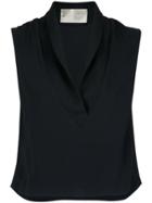 Lilly Sarti V-neck Top - Black