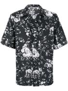 Mcq Alexander Mcqueen Floral Print Shirt - Black