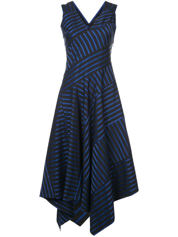 Derek Lam Sleeveless Dress With Asymmetric Hem - Black