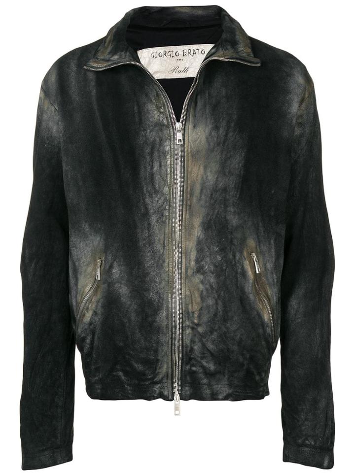 Giorgio Brato Antique Effect Jacket - Black