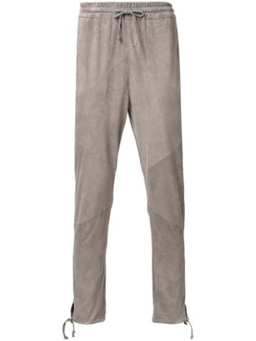 Marea Erre Drawstring Tapered Trousers, Men's, Size: Large, Grey, Goat Skin