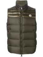 Moncler 'dupres' Padded Gilet, Men's, Size: 2, Green, Feather Down/polyester/polyamide