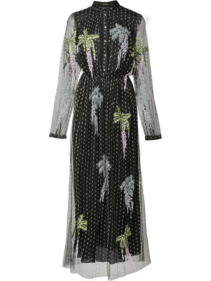 Adam Lippes Jacquard Lace Overlay Dress, Women's, Size: 2, Black, Silk/polyamide/viscose/polyester