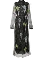 Adam Lippes Jacquard Lace Overlay Dress, Women's, Size: 2, Black, Silk/polyamide/viscose/polyester