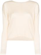 Pleats Please Issey Miyake Pleats Top V Neck Ls Pltd - Neutrals