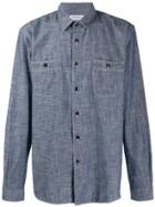 President's Denim-style Pocketed Shirt - Blue