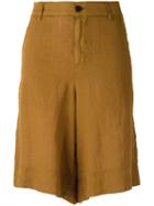 Barena Linen Shorts, Women's, Size: 40, Brown, Linen/flax