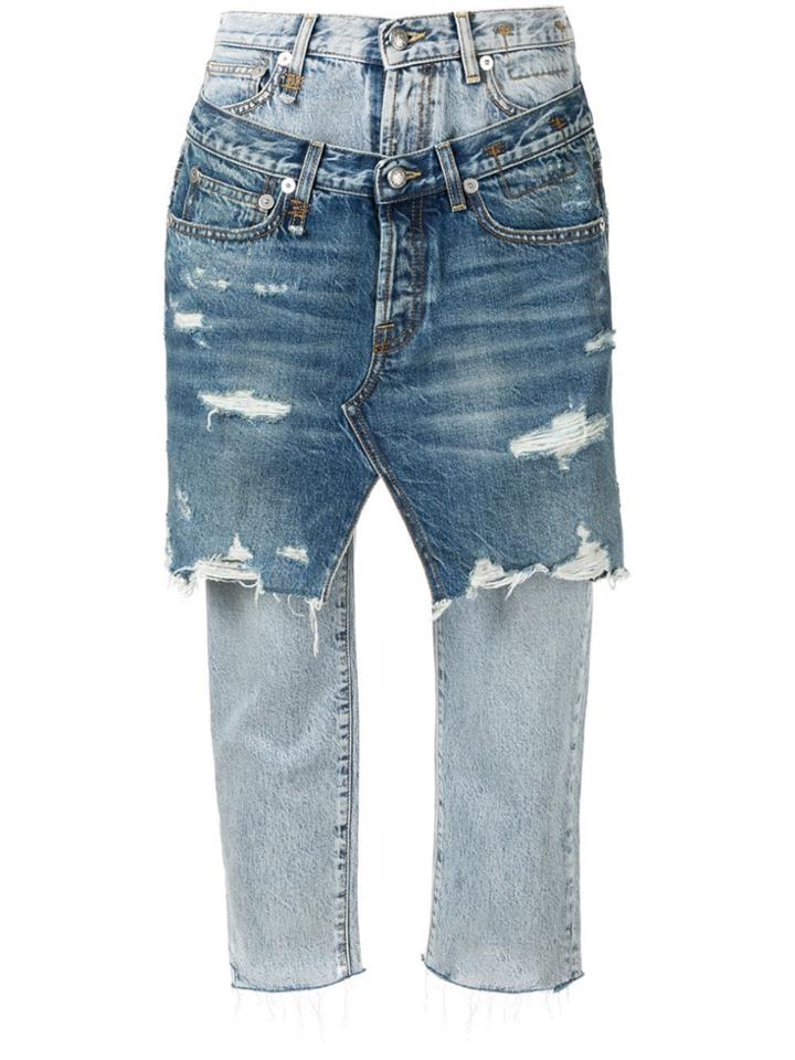 R13 Double Front Jeans - Blue
