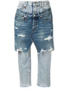 R13 Double Front Jeans - Blue