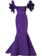 Bambah - Valentina Mermaid Gown - Women - Silk - 14, Pink/purple, Silk