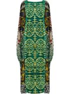 Afroditi Hera Ikat Kaftan Dress - Green