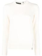 Proenza Schouler Long-sleeve Fitted Sweater - White