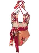 Patbo Cross-front One-piece - Red