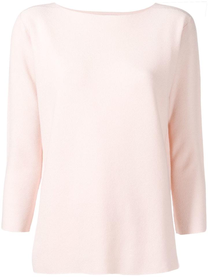 Fabiana Filippi Boat Neck Jumper - Pink