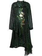 Preen By Thornton Bregazzi Floral And Snakeskin Print Dress - Black