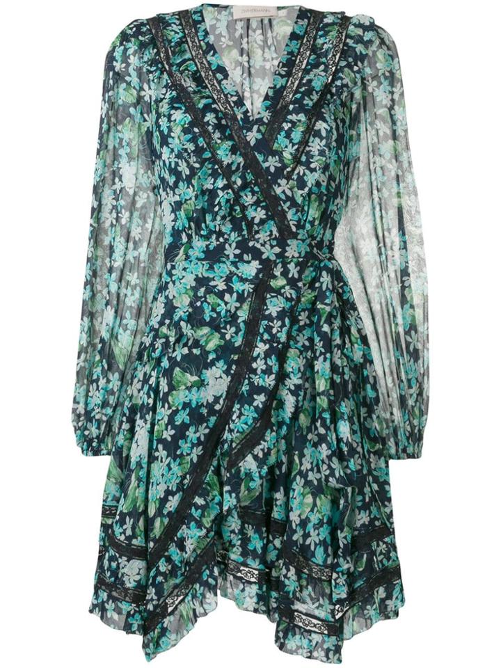 Zimmermann Meadow Floral Dress - Blue