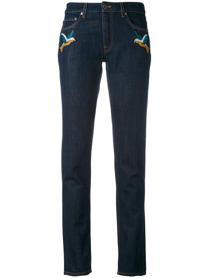 Victoria Victoria Beckham Okinawa Cropped Jeans - Blue