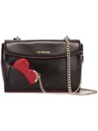 Love Moschino Heart Crossbody Bag, Women's, Black