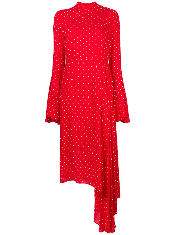 Essentiel Antwerp Problemo Polka Dot Dress - Red