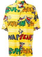 Jc De Castelbajac Vintage Cartoon Print Shirt, Men's, Size: Medium, Yellow/orange