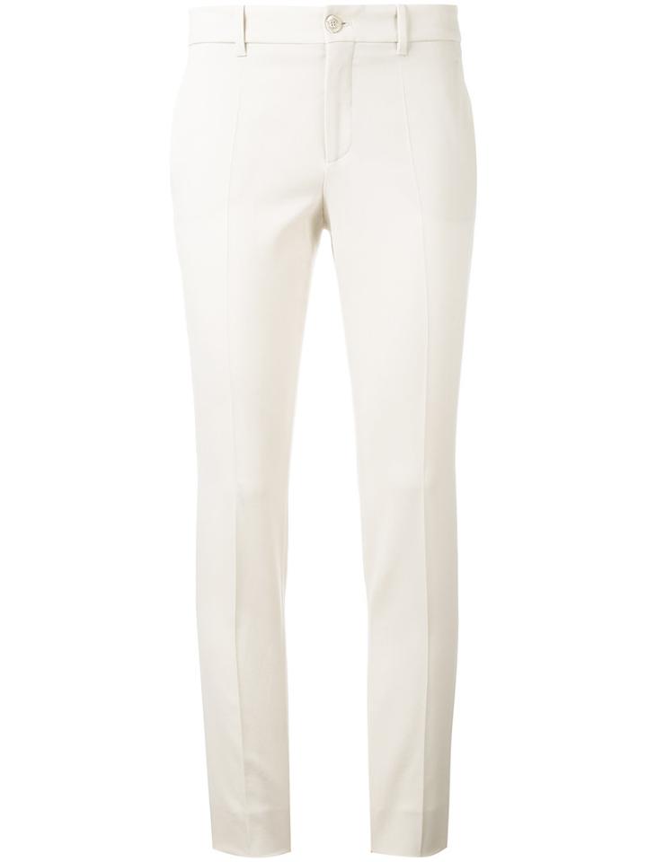 Gucci - Skinny Trousers - Women - Silk/polyester/spandex/elastane/wool - 38, Nude/neutrals, Silk/polyester/spandex/elastane/wool