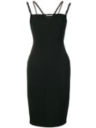 Versace Collection Studded Strap Dress - Black