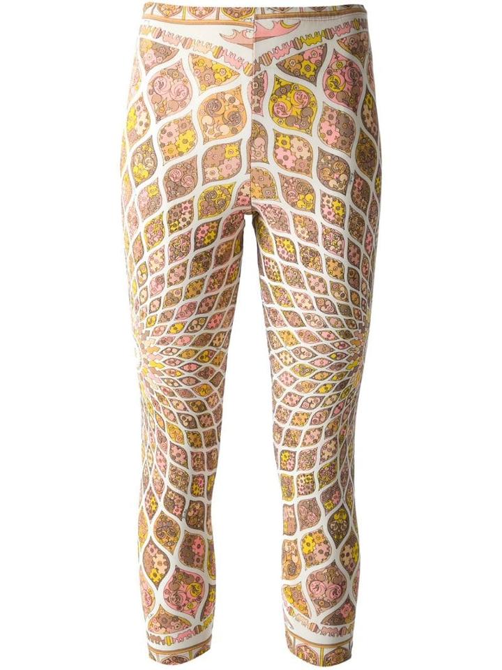 Emilio Pucci Pre-owned Geometric Print Leggings - Neutrals