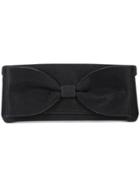 Oscar De La Renta Bow Detail Envelope Clutch - Black