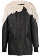 Rick Owens Fur Hooded Jacket - Black