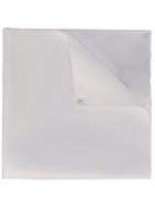 Boss Hugo Boss - Plain Pocket Square - Men - Silk - One Size, White, Silk